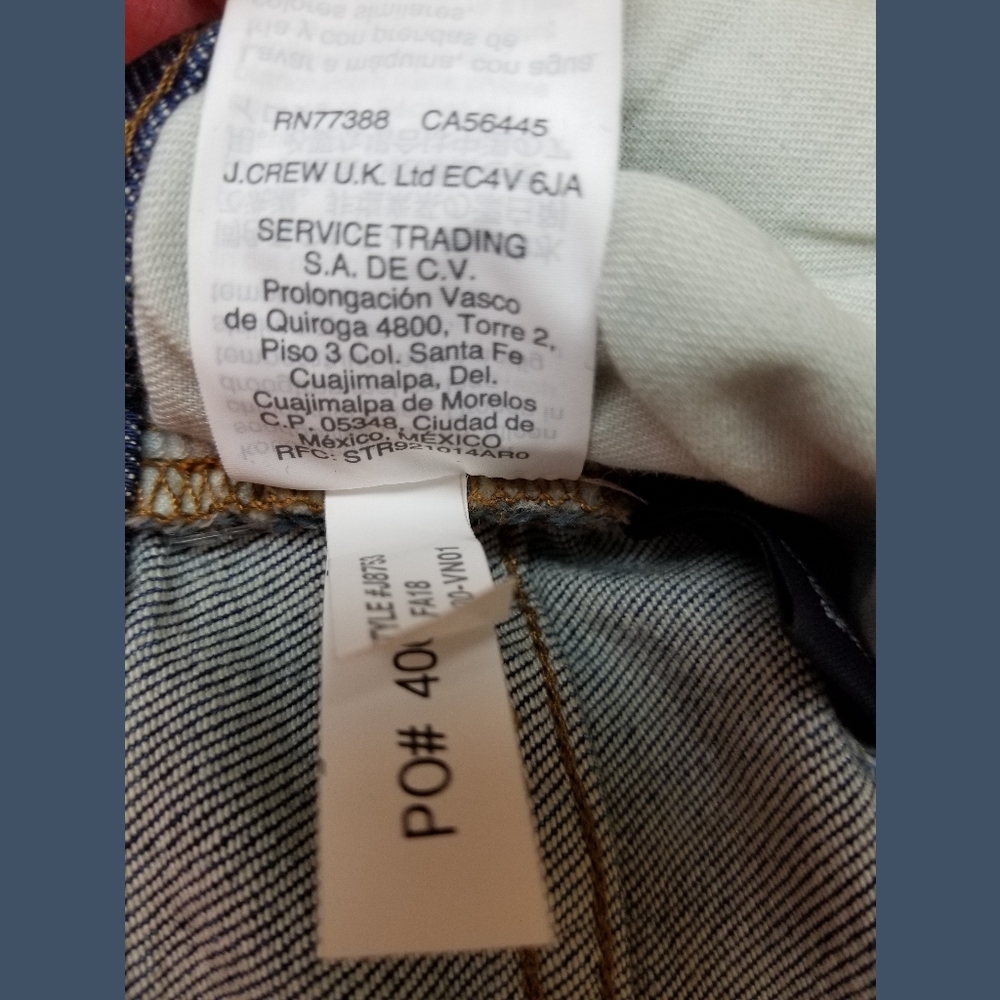 Madewell NWT HR Slim Boy Jeans Sz 25 - Picture 10 of 12